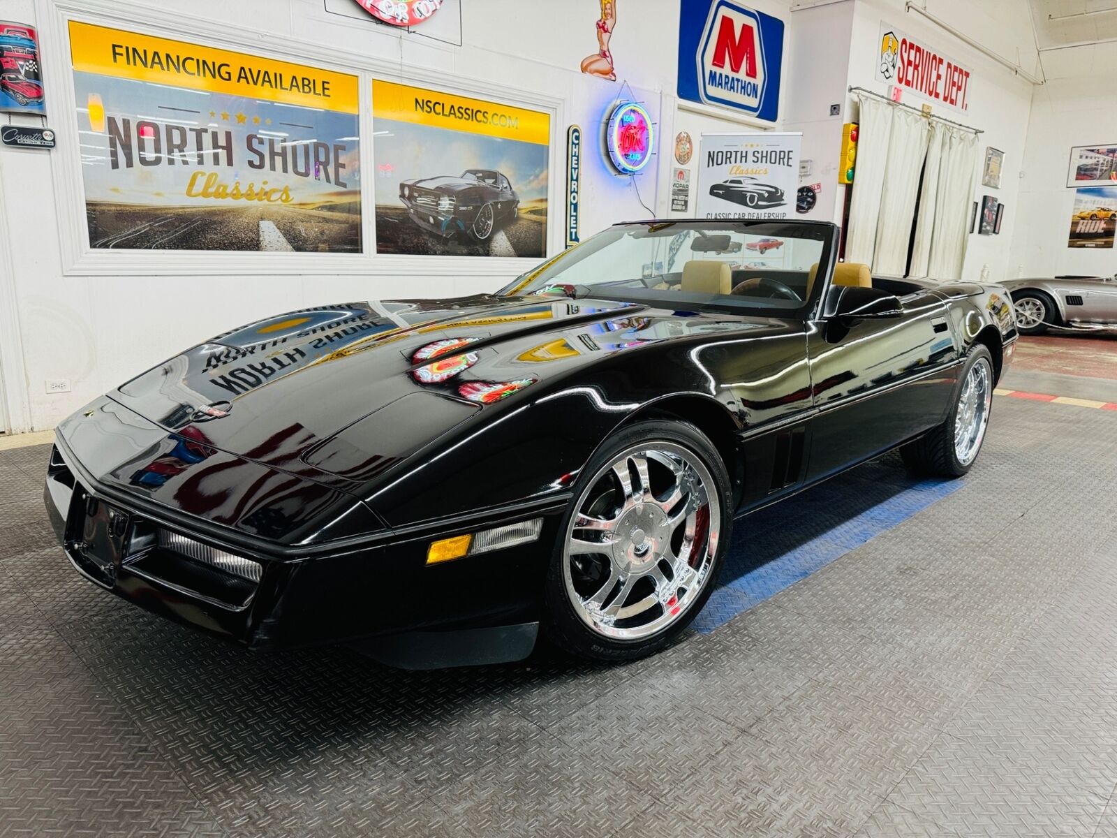 Chevrolet-Corvette-Cabriolet-1986-Black-Tan-169868-1