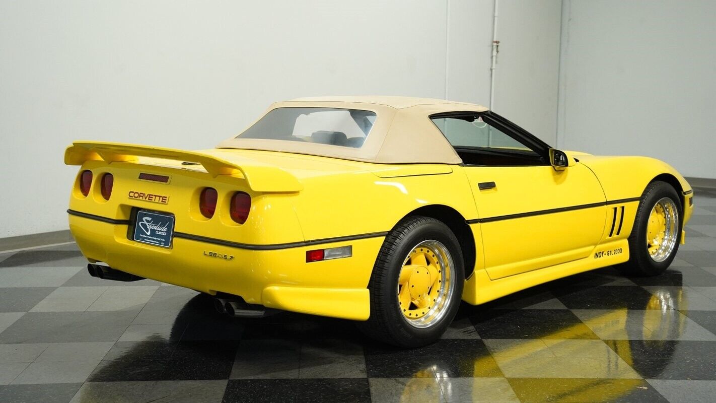 Chevrolet-Corvette-Cabriolet-1987-Yellow-Tan-87403-11