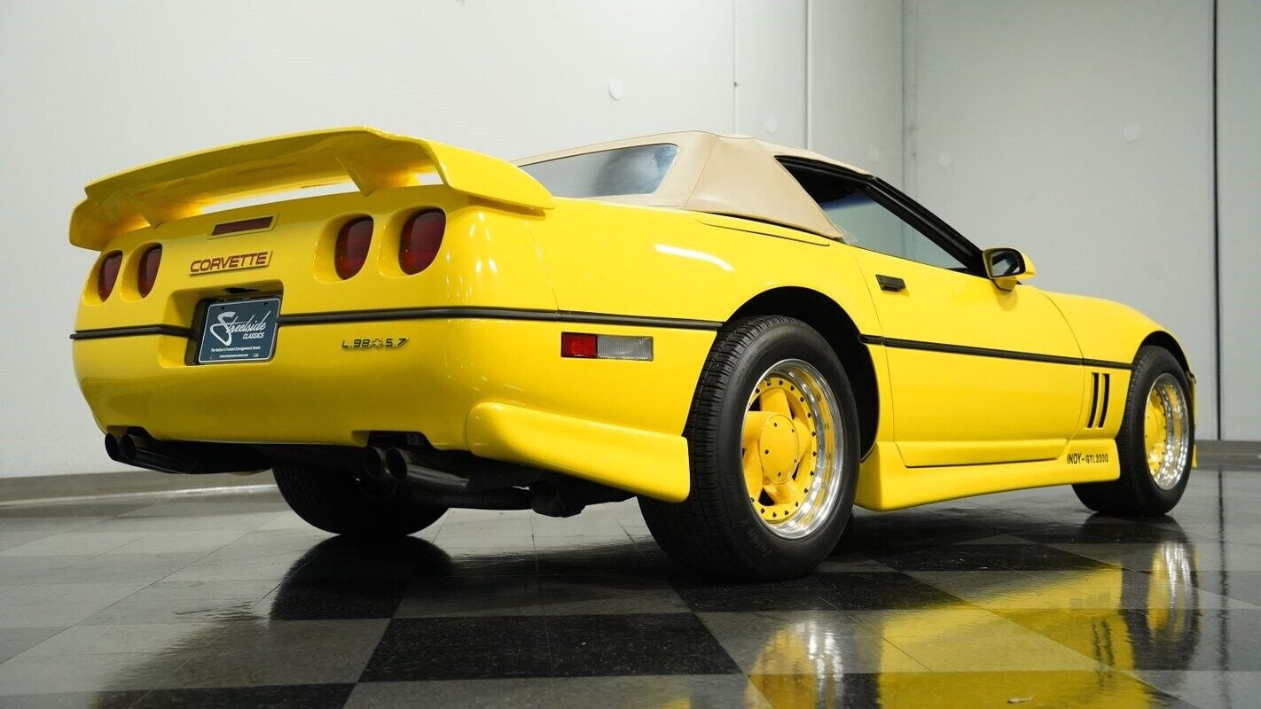 Chevrolet-Corvette-Cabriolet-1987-Yellow-Tan-87403-24