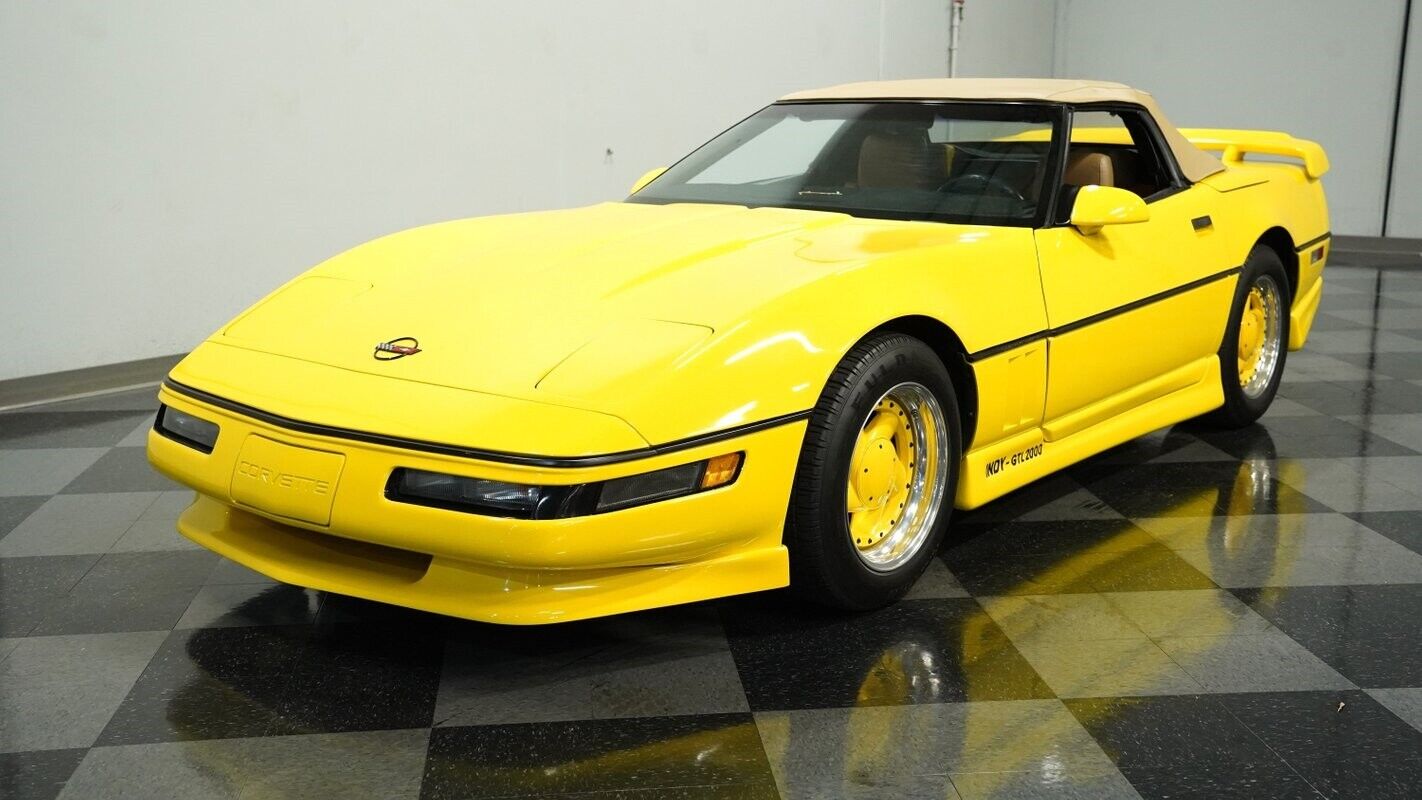 Chevrolet-Corvette-Cabriolet-1987-Yellow-Tan-87403-5