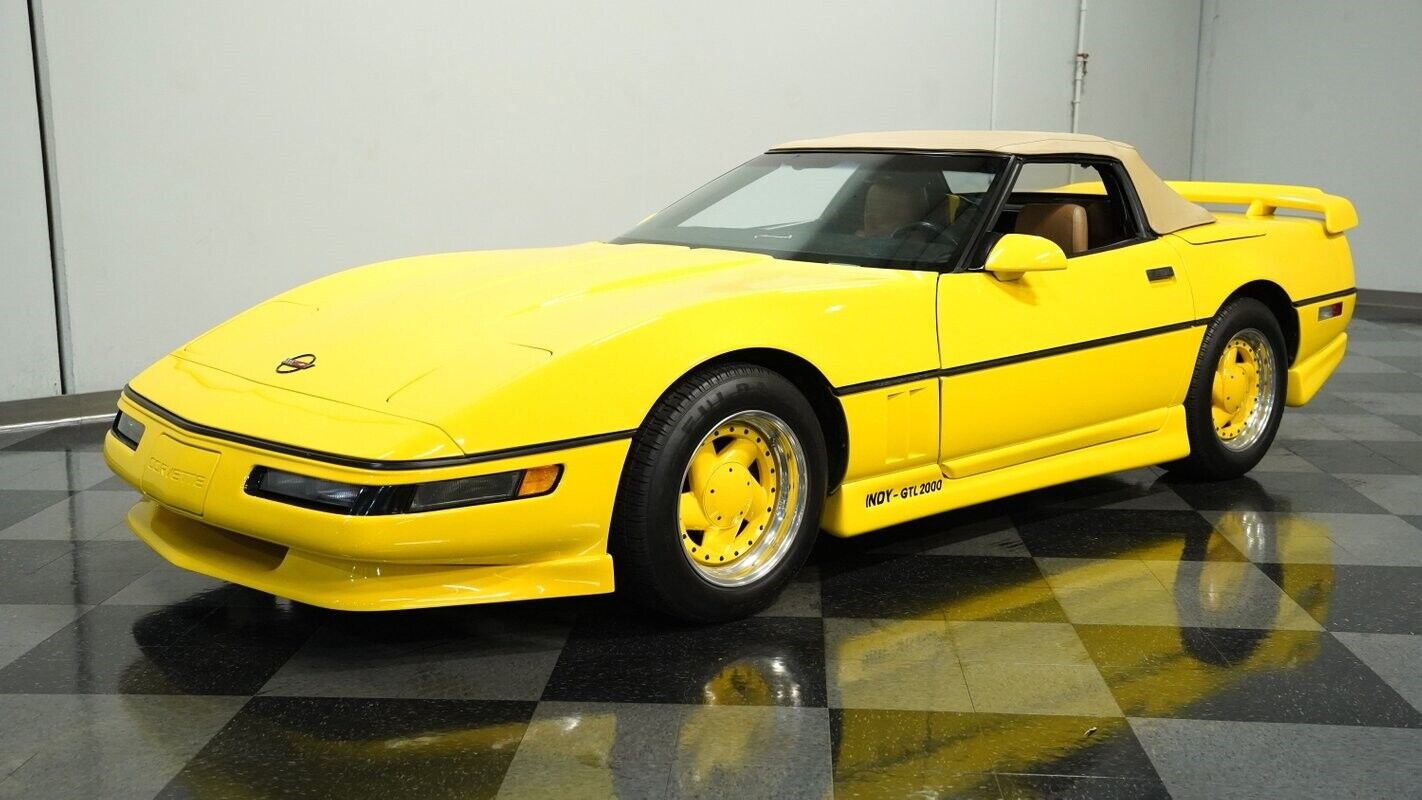 Chevrolet-Corvette-Cabriolet-1987-Yellow-Tan-87403-6