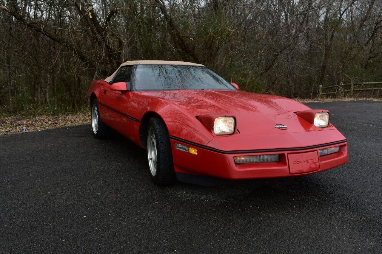 Chevrolet-Corvette-Cabriolet-1990-Red-Red-128031-10