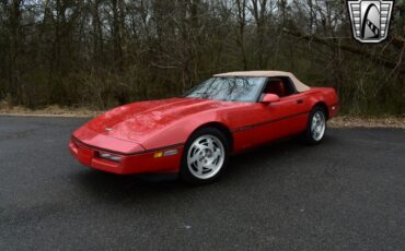 Chevrolet-Corvette-Cabriolet-1990-Red-Red-128031-2