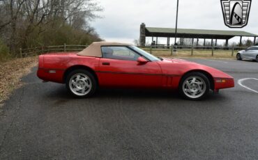 Chevrolet-Corvette-Cabriolet-1990-Red-Red-128031-3