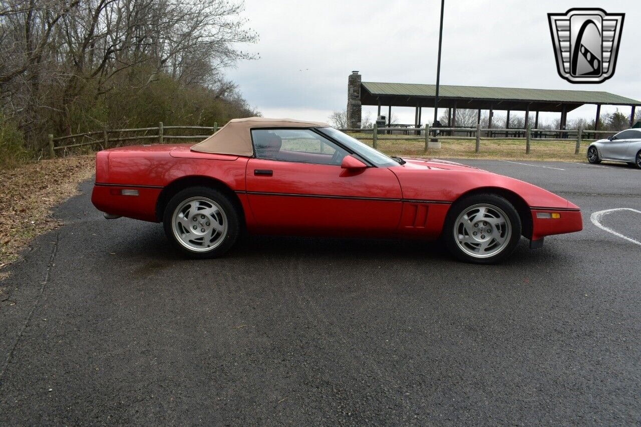 Chevrolet-Corvette-Cabriolet-1990-Red-Red-128031-3