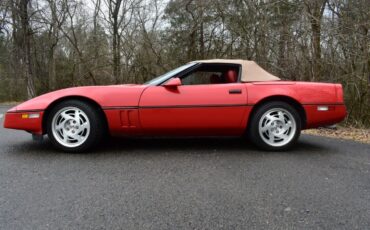 Chevrolet-Corvette-Cabriolet-1990-Red-Red-128031-5