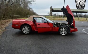 Chevrolet-Corvette-Cabriolet-1990-Red-Red-128031-8