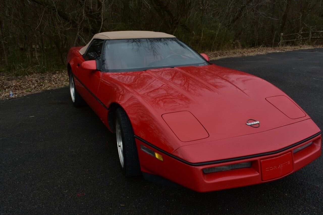 Chevrolet-Corvette-Cabriolet-1990-Red-Red-128031-9