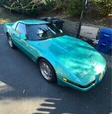 Chevrolet-Corvette-Cabriolet-1991-Teal-Black-96561-2