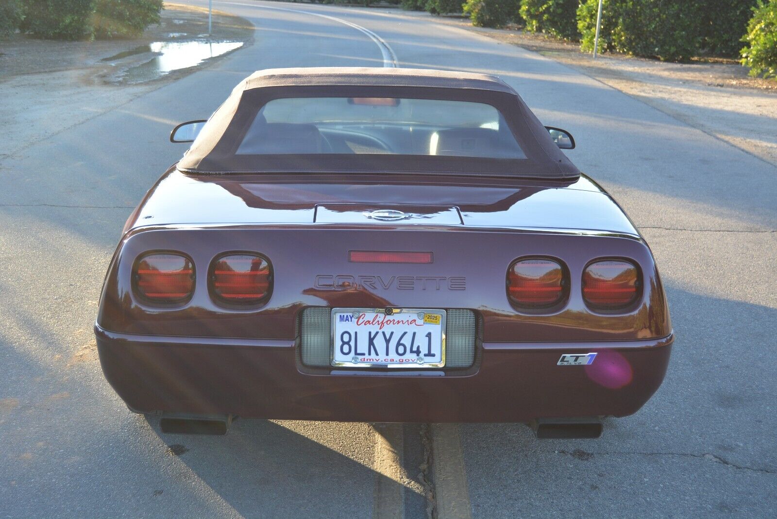 Chevrolet-Corvette-Cabriolet-1993-Burgundy-Burgundy-113716-9