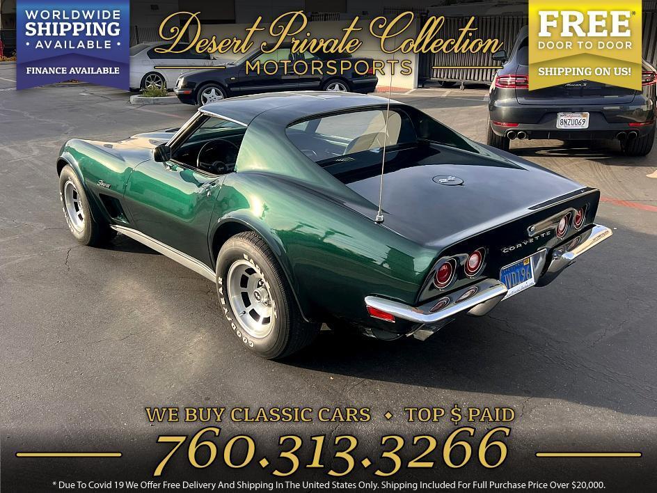 Chevrolet-Corvette-Coupe-1973-Green-Black-94142-5