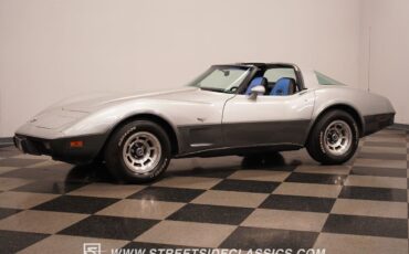 Chevrolet-Corvette-Coupe-1978-Silver-Blue-110507-8