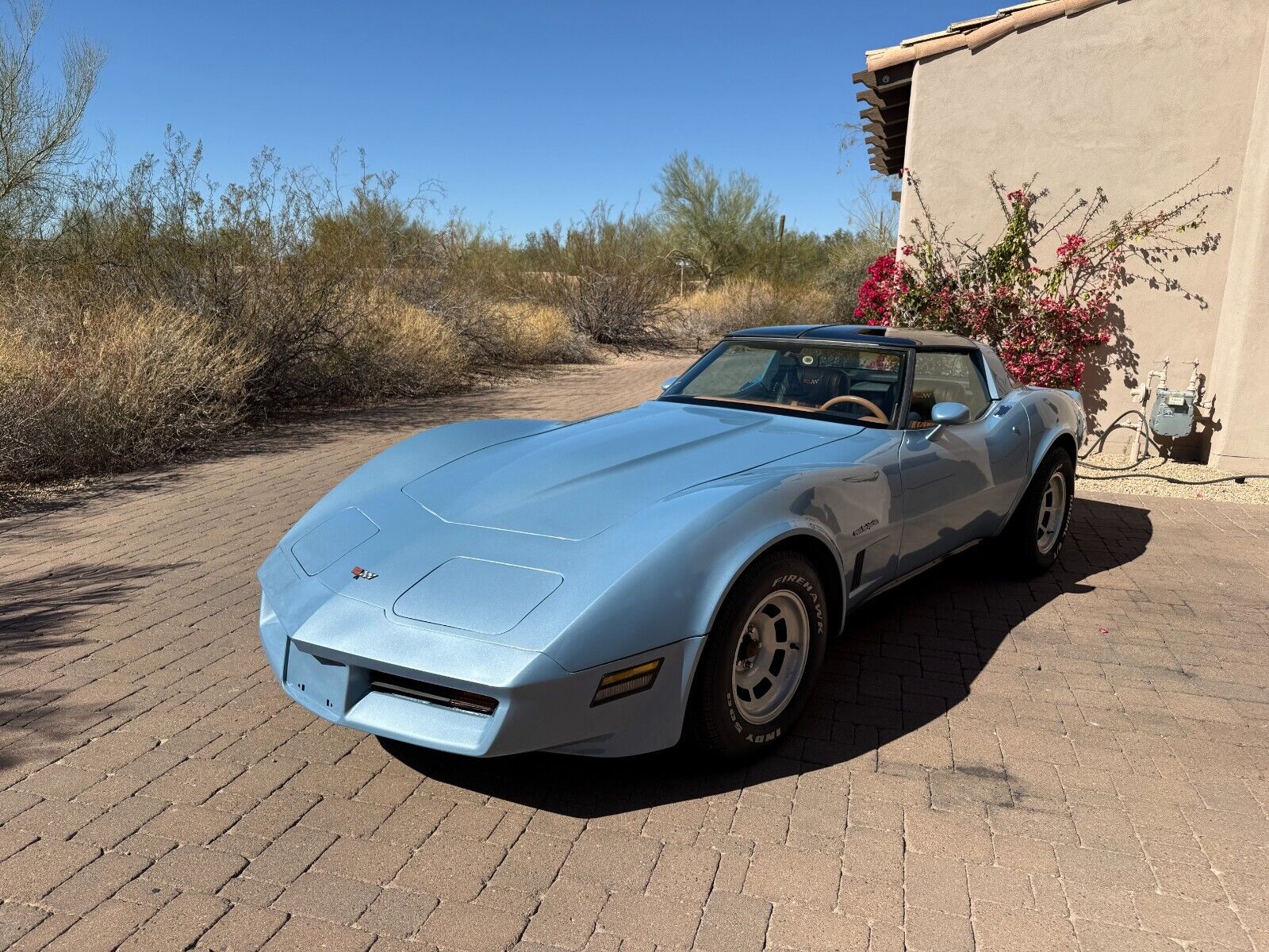 Chevrolet-Corvette-Coupe-1982-Blue-Tan-107021-1