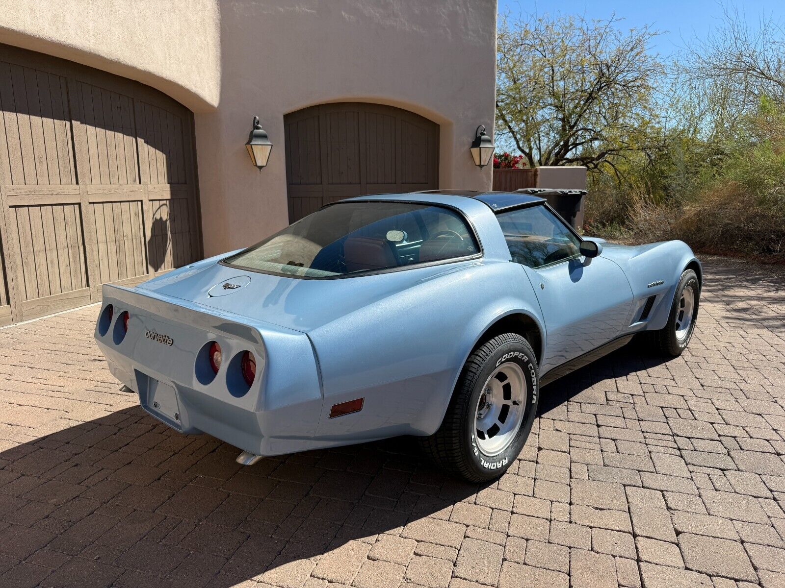 Chevrolet-Corvette-Coupe-1982-Blue-Tan-107021-5