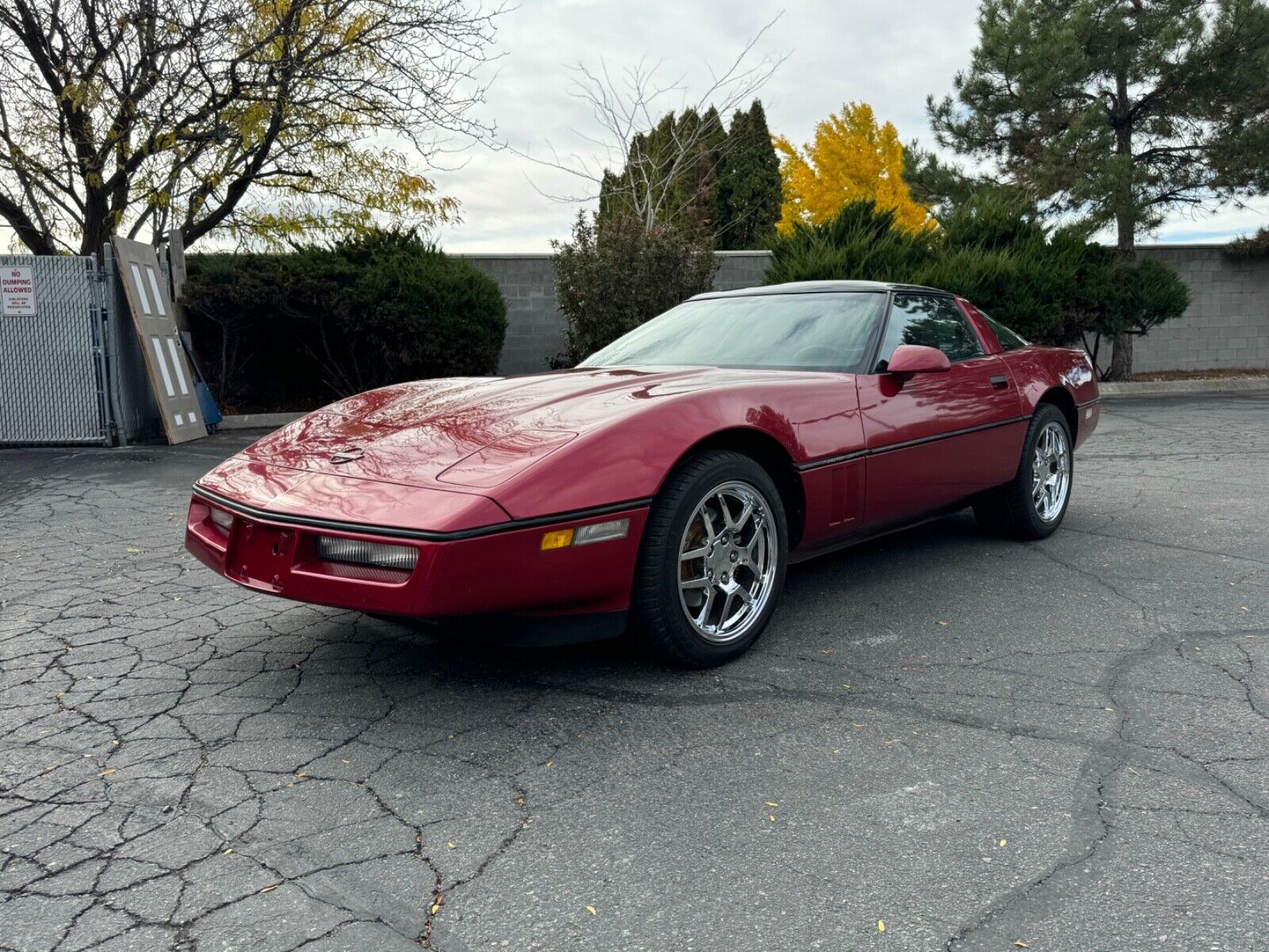 Chevrolet-Corvette-Coupe-1989-Red-Black-88456-1