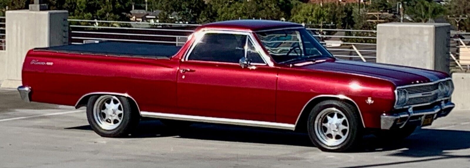 Chevrolet-El-Camino-1965-Burgundy-Black-8851-1