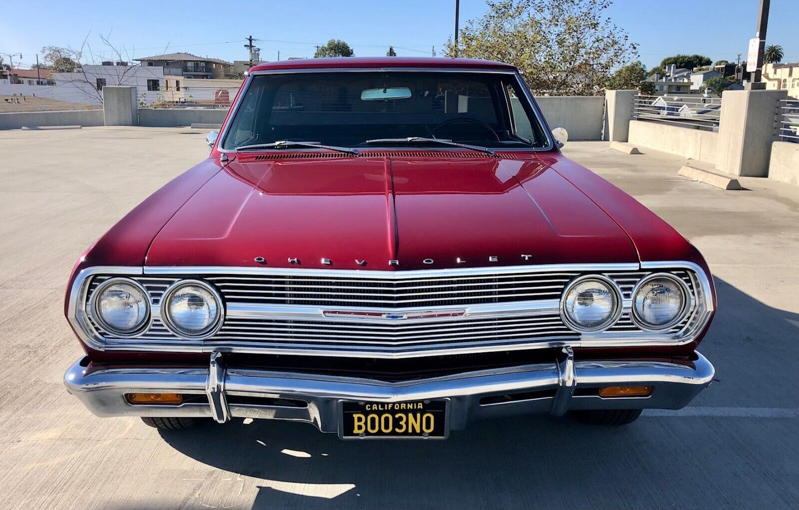 Chevrolet-El-Camino-1965-Burgundy-Black-8851-2