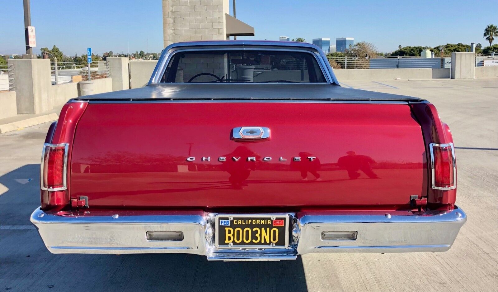 Chevrolet-El-Camino-1965-Burgundy-Black-8851-7