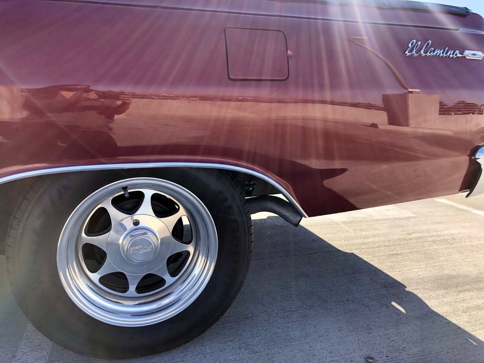 Chevrolet-El-Camino-1965-Burgundy-Black-8851-8