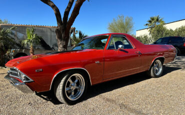 Chevrolet-El-Camino-1969-Burgundy-Black-133576-2