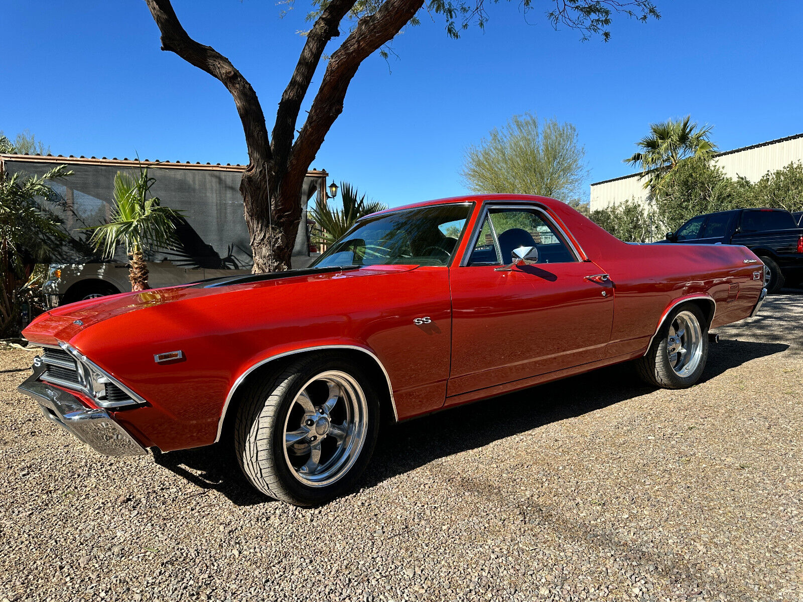 Chevrolet-El-Camino-1969-Burgundy-Black-133576-2