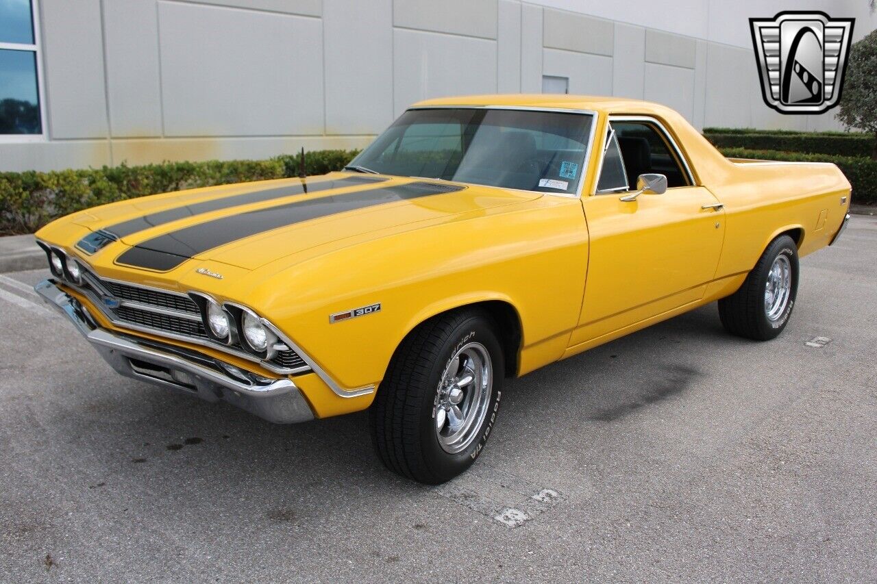 Chevrolet-El-Camino-1969-Yellow-Black-128542-3