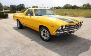 Chevrolet-El-Camino-1969-Yellow-Black-128542-9