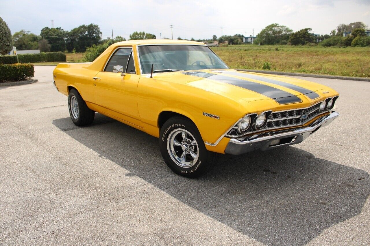 Chevrolet-El-Camino-1969-Yellow-Black-128542-9