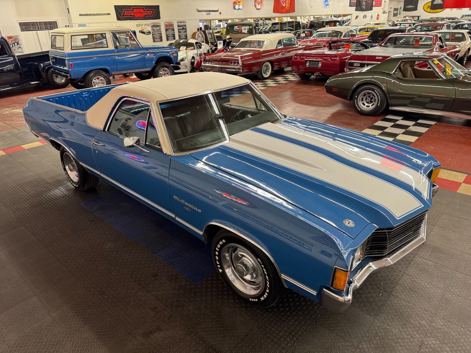 Chevrolet-El-Camino-1972-Blue-Black-119111-19