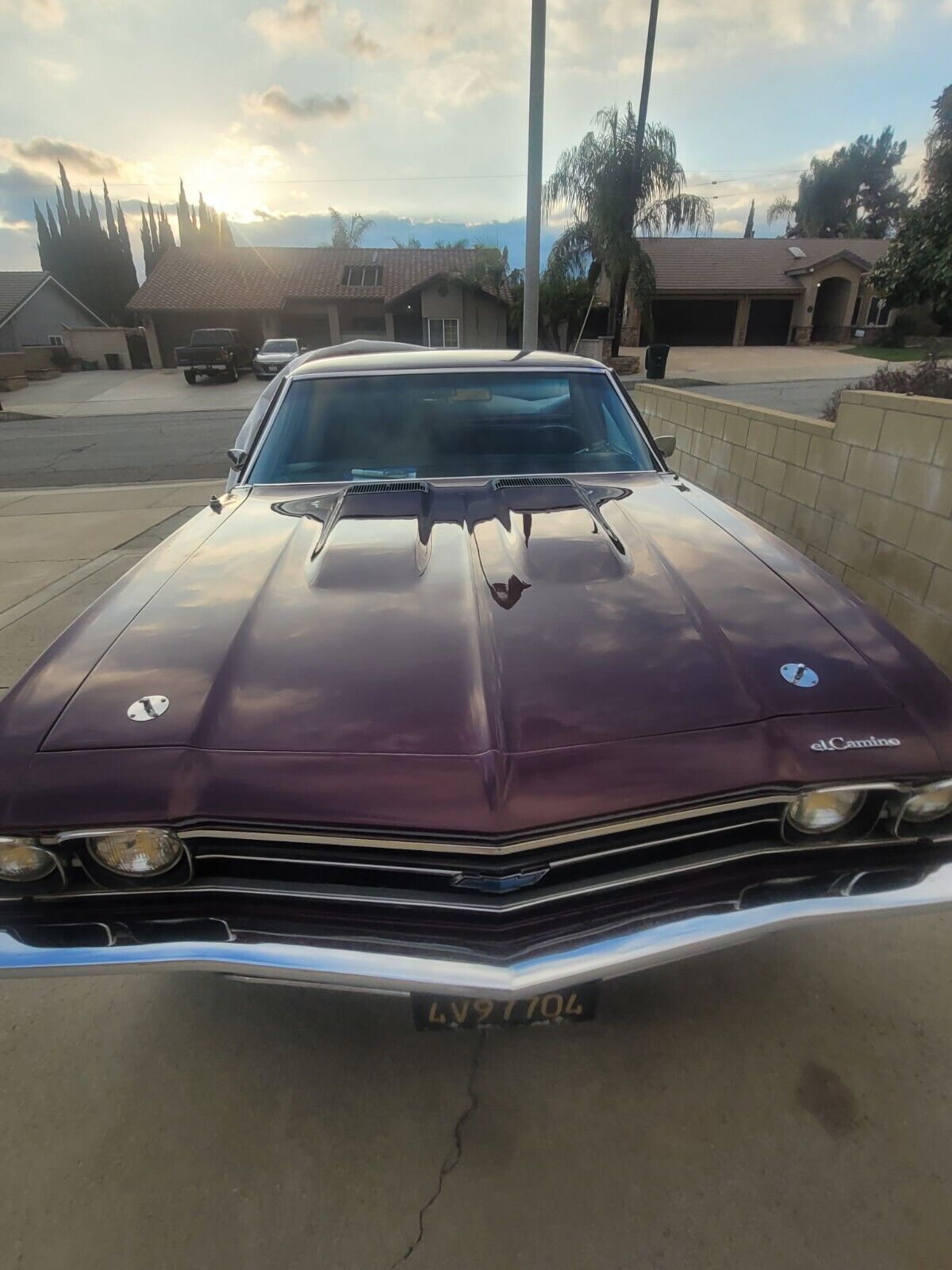 Chevrolet-El-Camino-Berline-1969-Burgundy-Black-143974-10