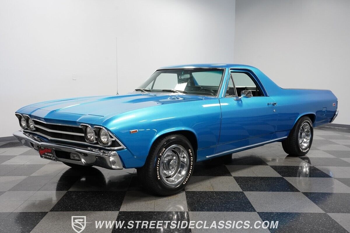 Chevrolet-El-Camino-Coupe-1969-Azure-Turquoise-Black-64329-5