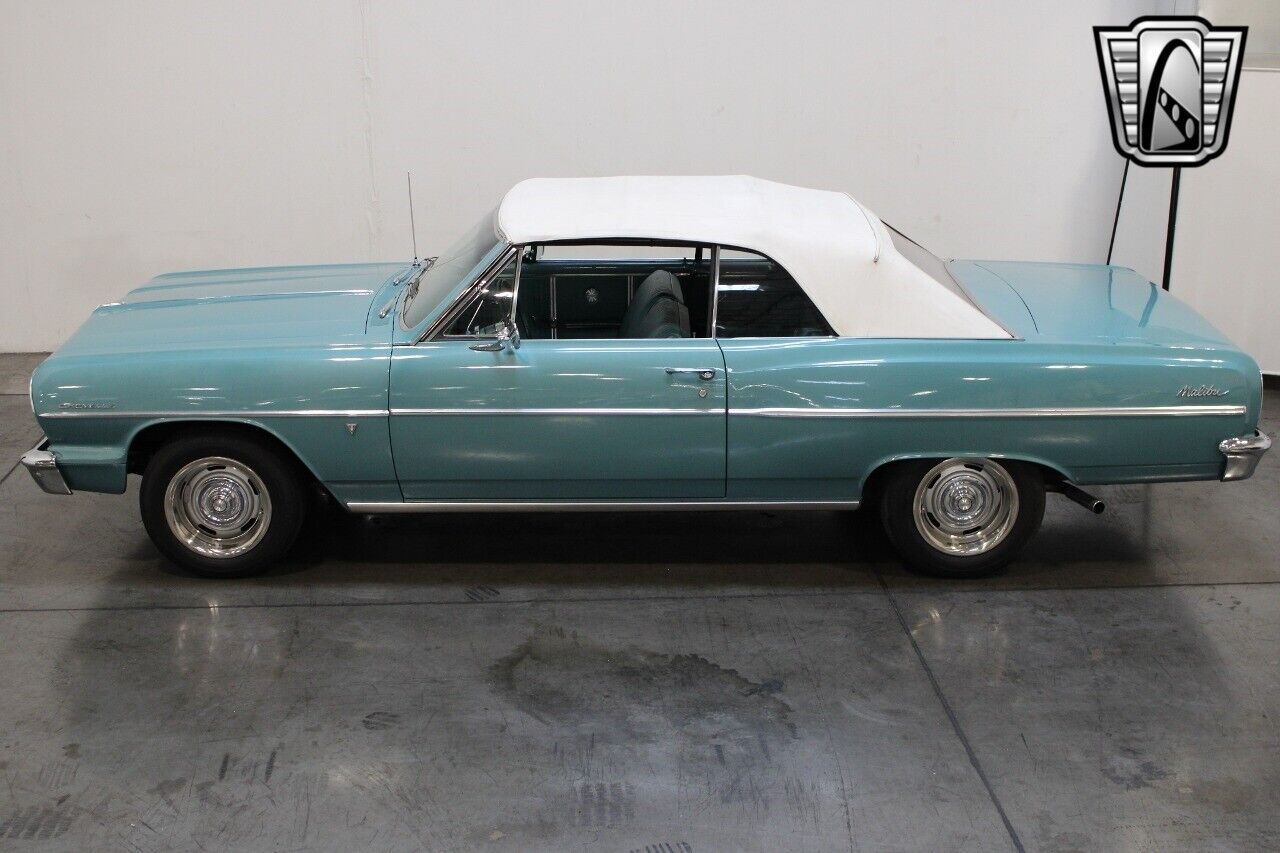 Chevrolet-Malibu-Cabriolet-1964-Blue-Turquoise-68008-8