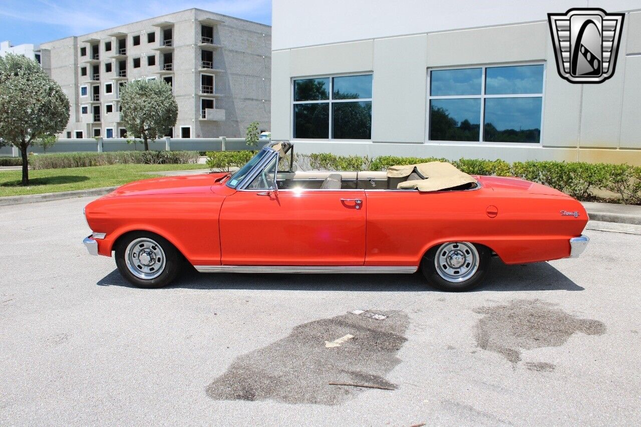 Chevrolet-Nova-Cabriolet-1963-Red-Beige-99868-4