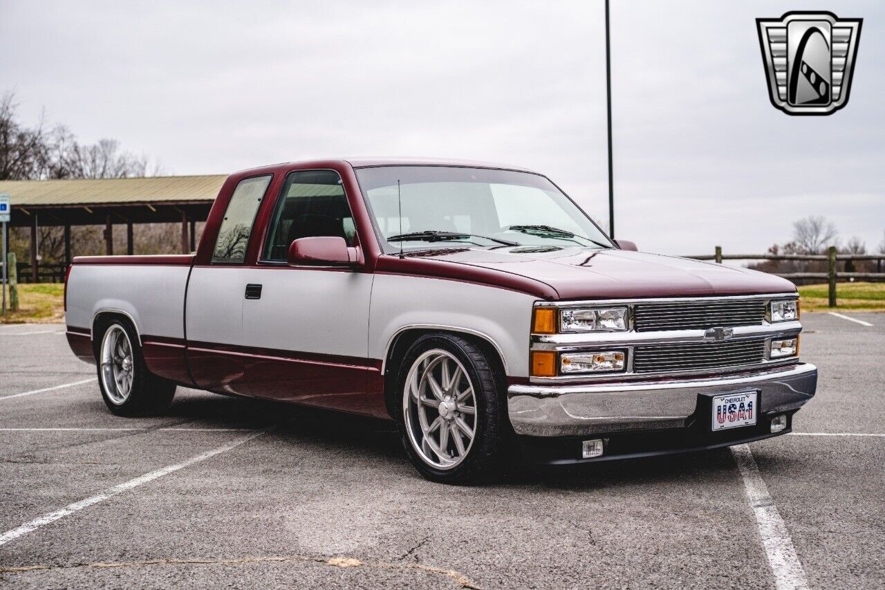 Chevrolet-Silverado-1500-Pickup-1994-Burgandy-Gray-562929-7