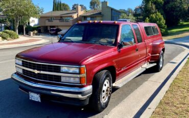 Chevrolet-Silverado-3500-1990-Crimson-red-Tan-96818-11