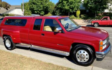 Chevrolet-Silverado-3500-1990-Crimson-red-Tan-96818-4