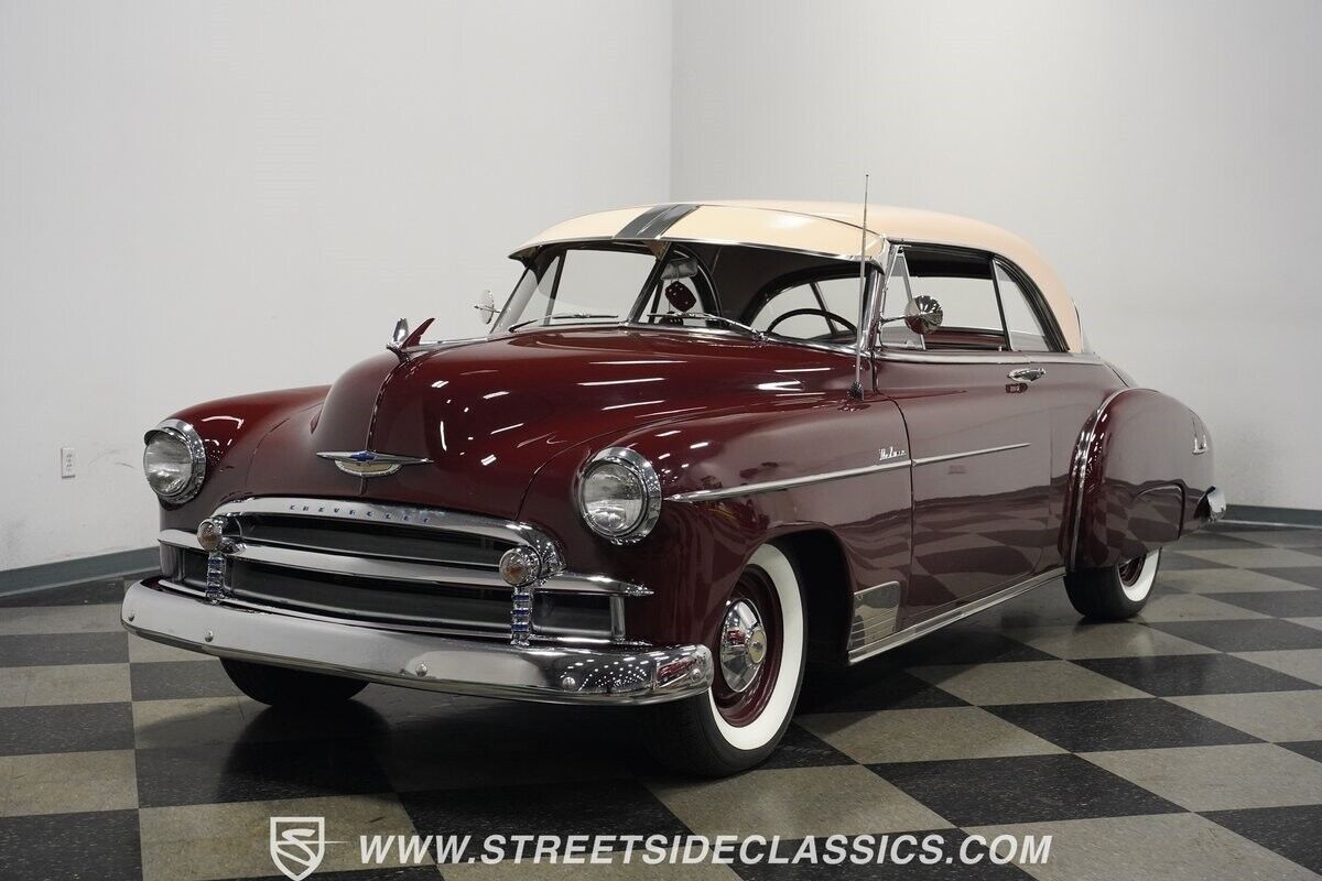 Chevrolet-Styleline-1950-Burgundy-Tan-7483-7