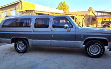 Chevrolet-Suburban-1985-SilverGray-Tan-192960-2