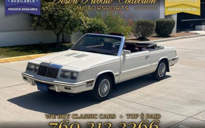 Chrysler Le Baron Le 73k Miles Cabriolet 1985 à vendre