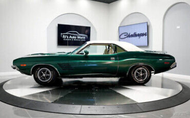 Dodge-Challenger-1974-Green-White-79524-1