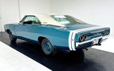 Dodge-Charger-1968-Medium-Dark-Turquoise-Metallic-White-0-2