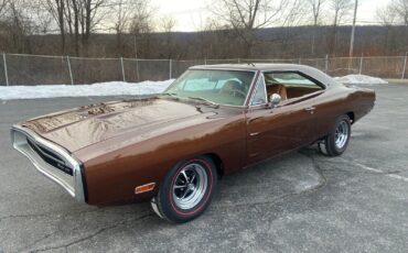 Dodge-Charger-1970-Burnt-Orange-Metallic-Tan-99999-1