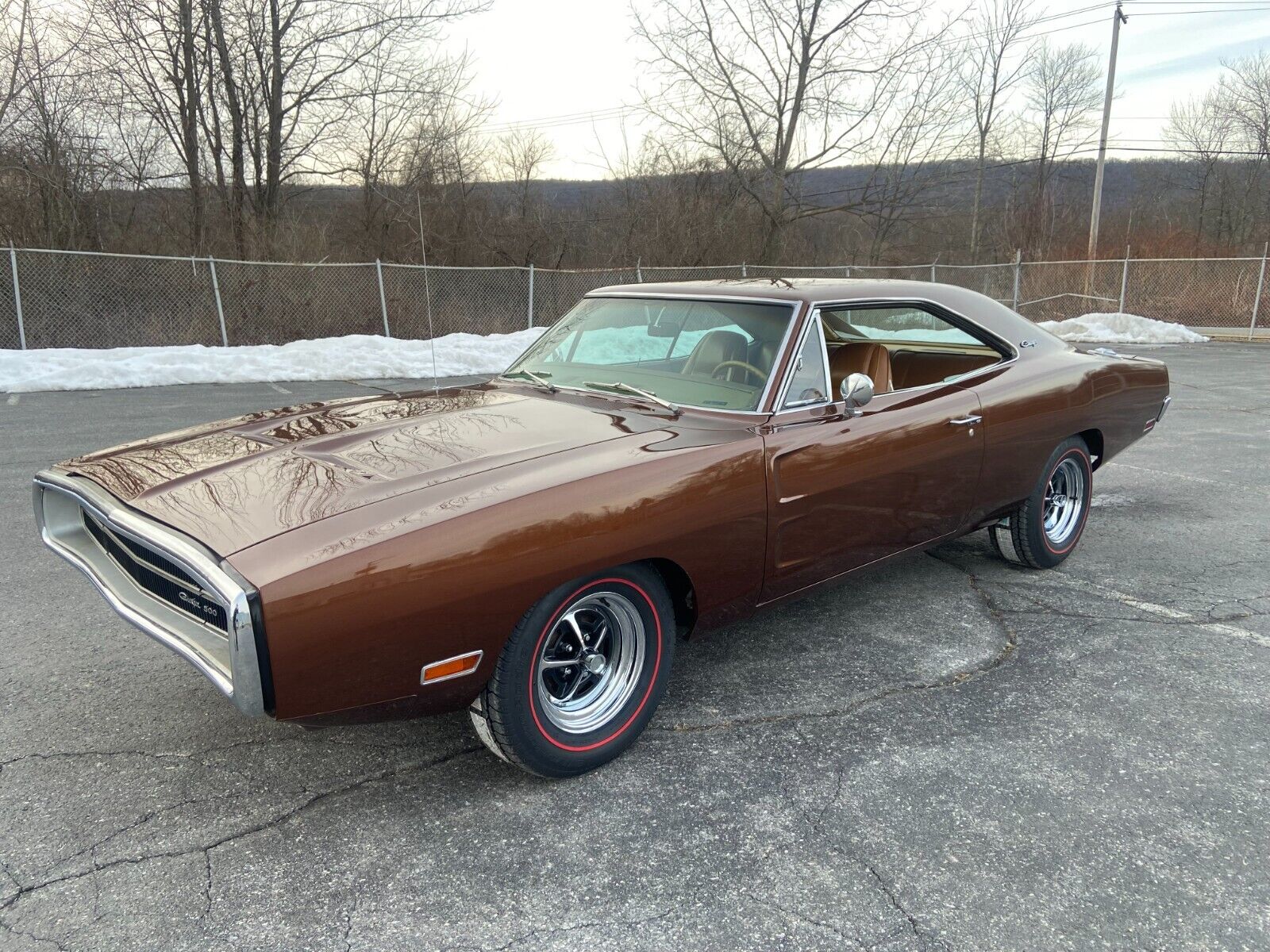 Dodge-Charger-1970-Burnt-Orange-Metallic-Tan-99999-1