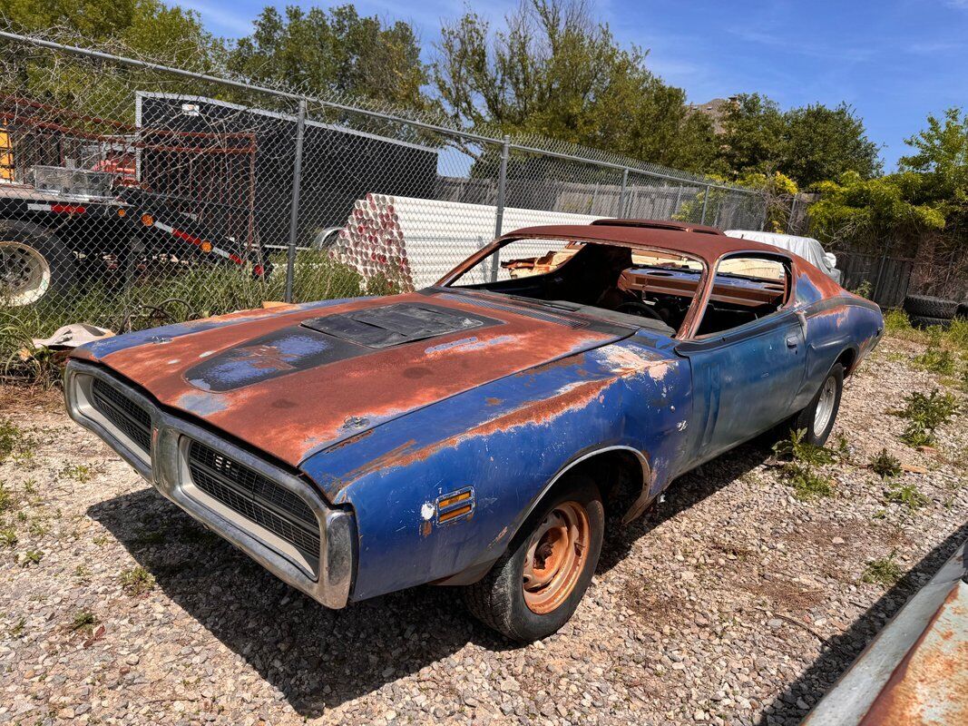 Dodge-Charger-1971-Blue-Black-99999-37