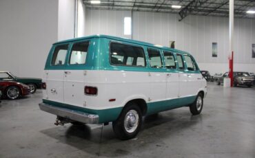 Dodge-D-300-Van-1976-Teal-Green-115527-5