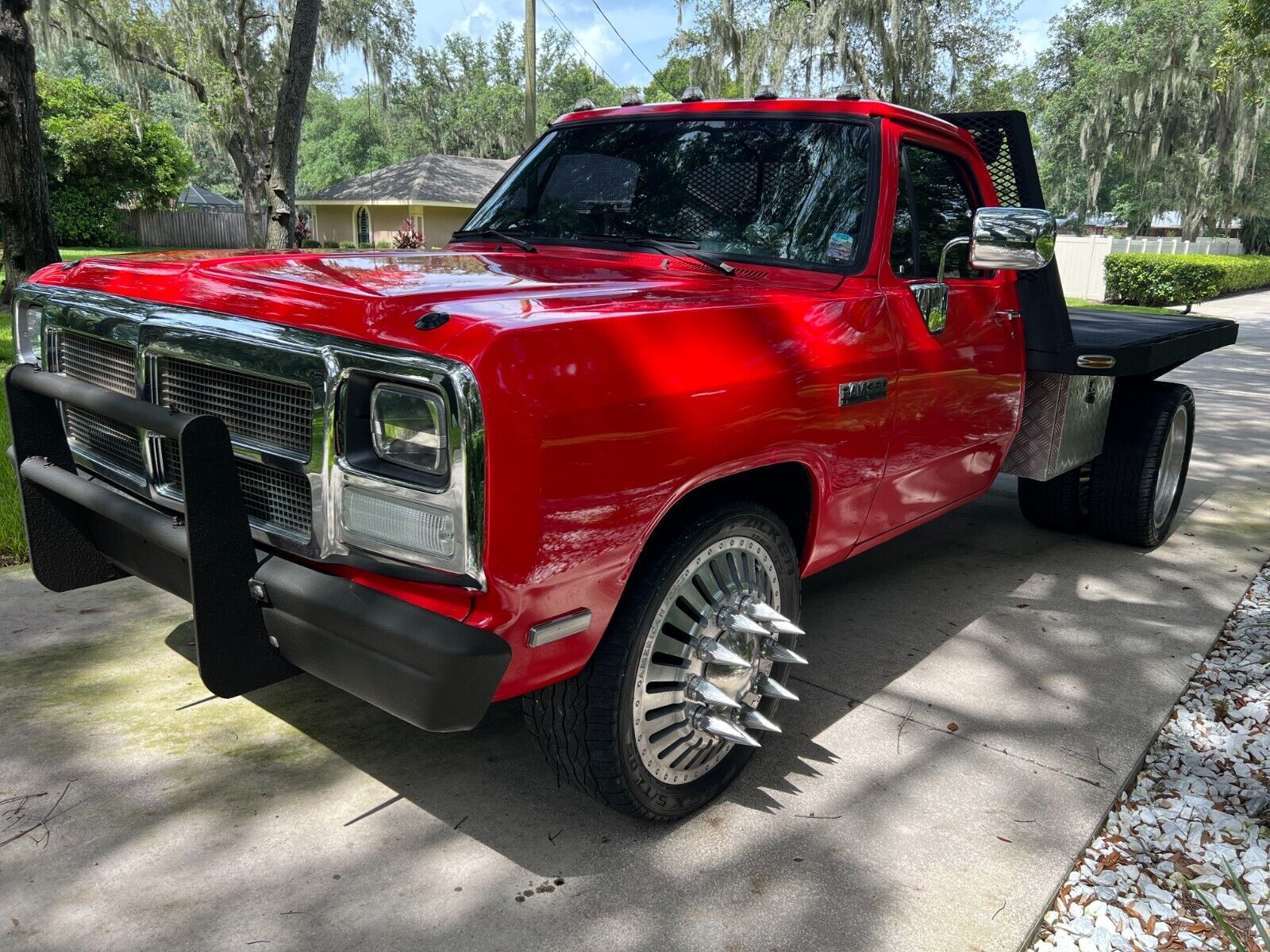 Dodge-Other-Pickups-Pickup-1991-Red-Black-8047-6