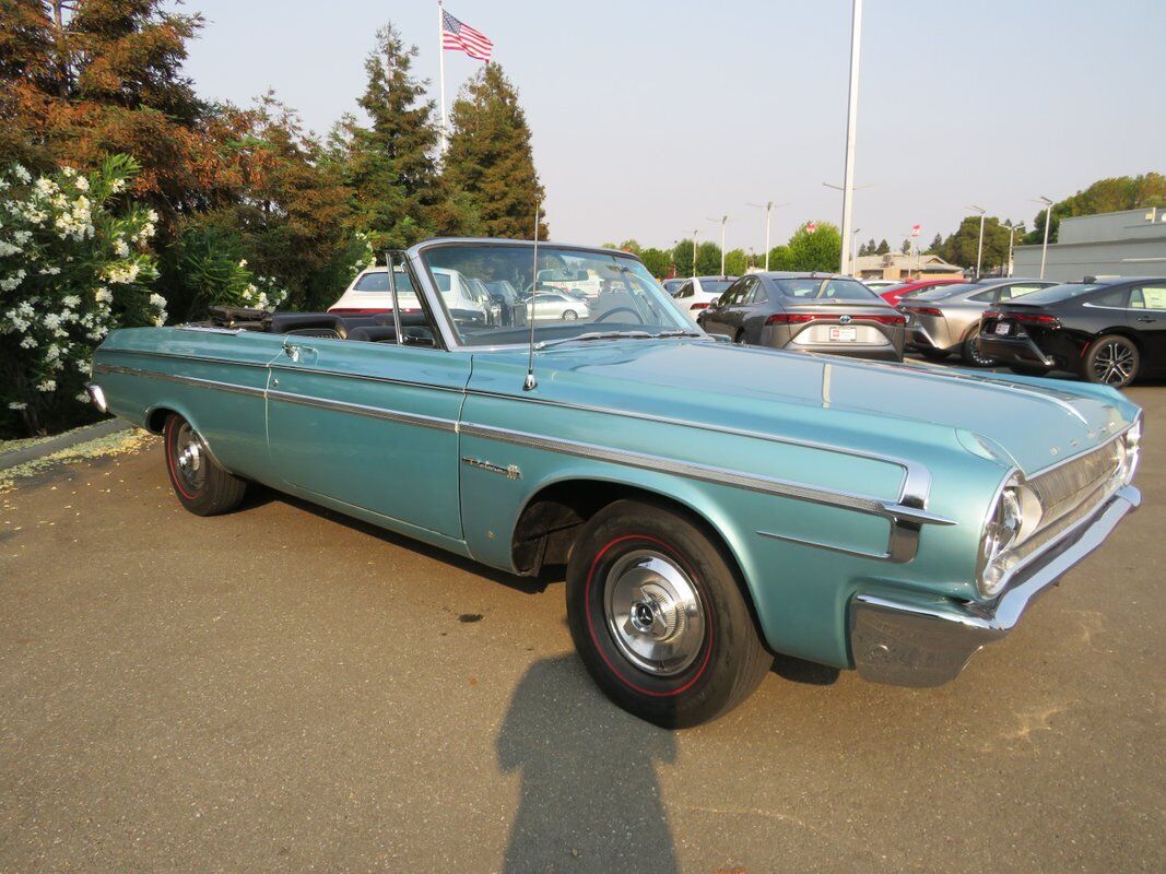 Dodge-Polara-1964-Blue-Black-64177-9