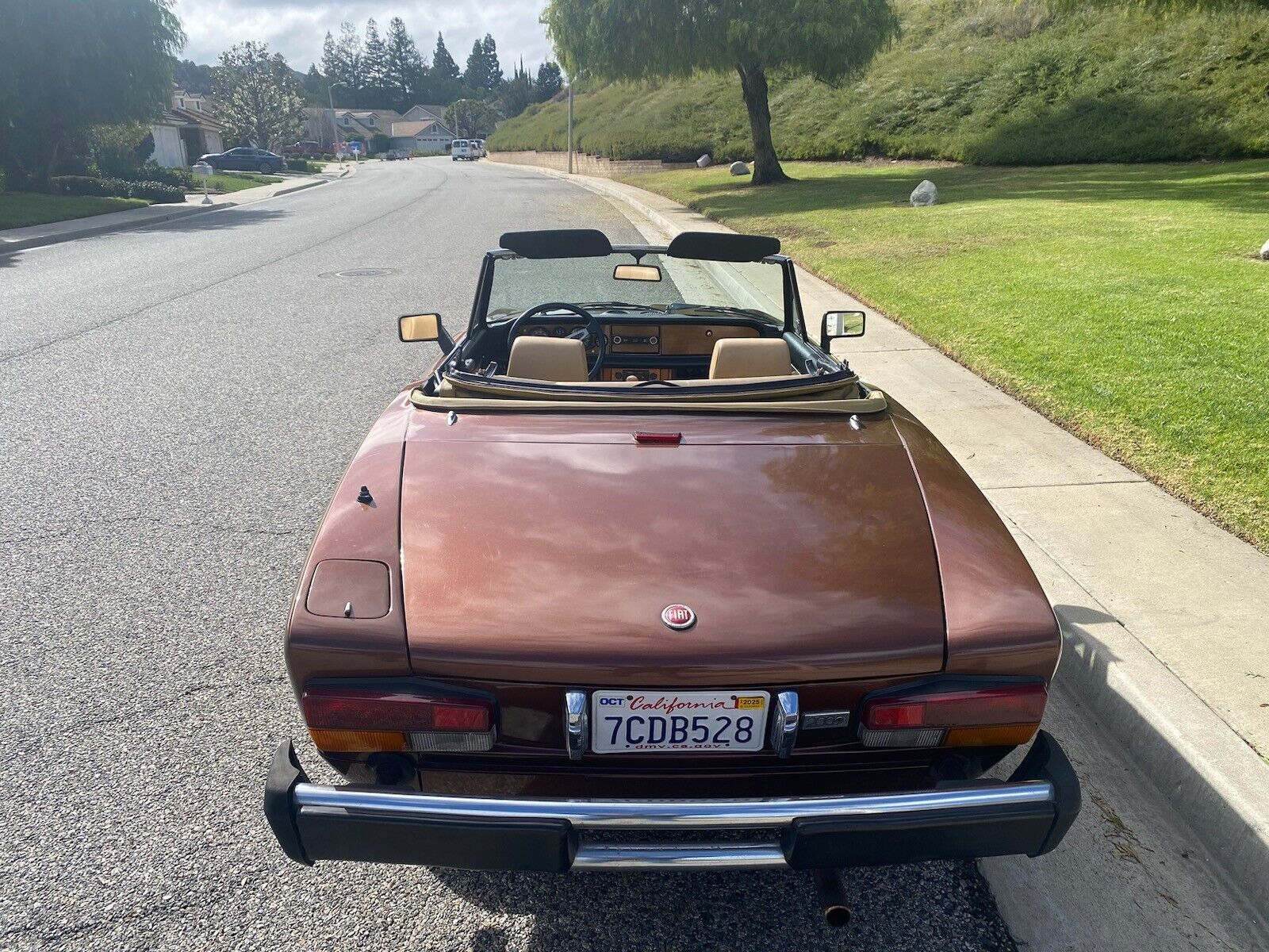 Fiat-124-Spider-Cabriolet-1981-Metallic-Brown-Tan-97689-12