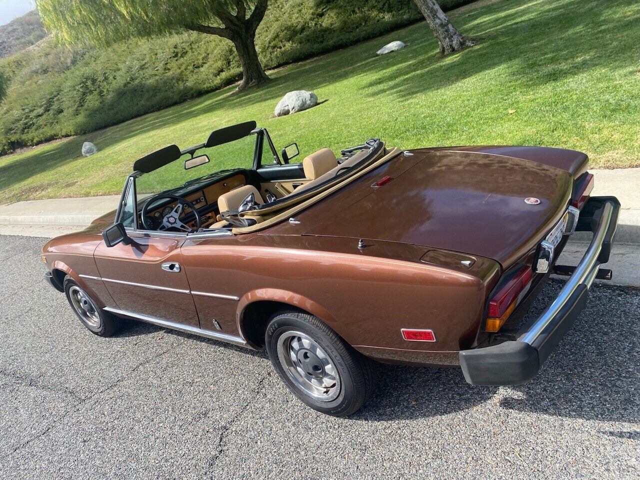 Fiat-124-Spider-Cabriolet-1981-Metallic-Brown-Tan-97689-14