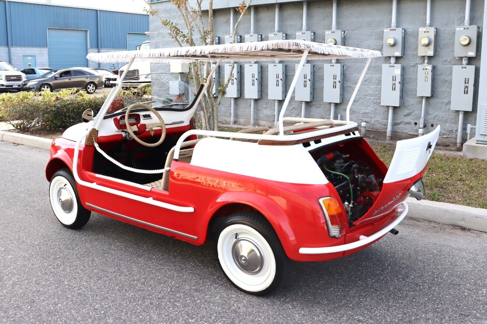 Fiat-Jolly-Cabriolet-1970-Red-Tan-13-32